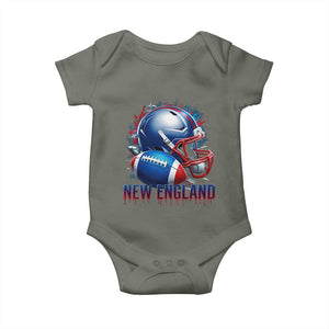 NE Football Spirit Baby Onesie Game Day Sports Fan Gift TS12 Military Green Print Your Wear