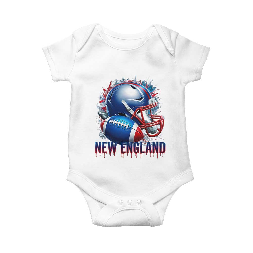 NE Football Spirit Baby Onesie Game Day Sports Fan Gift TS12 White Print Your Wear