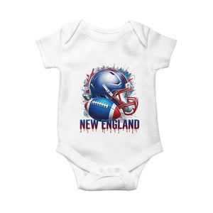 NE Football Spirit Baby Onesie Game Day Sports Fan Gift TS12 White Print Your Wear