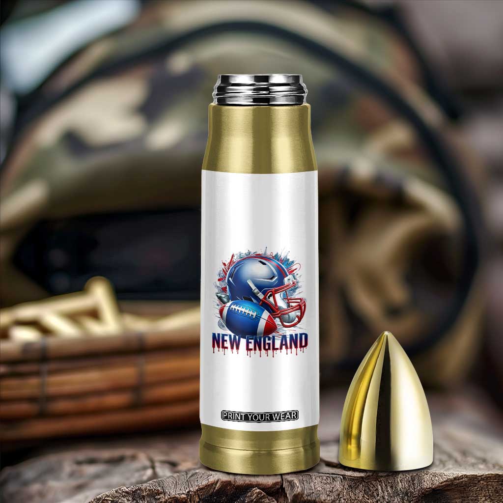 NE Football Spirit Bullet Tumbler Game Day Sports Fan Gift TS12 Print Your Wear