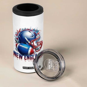 NE Football Spirit 4 in 1 Can Cooler Tumbler Game Day Sports Fan Gift TS12 Print Your Wear