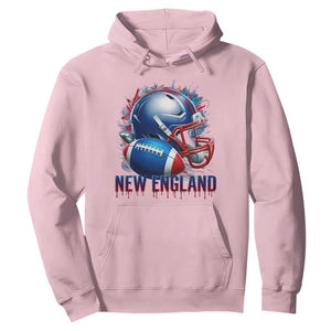 NE Football Spirit Hoodie Game Day Sports Fan Gift TS12 Light Pink Print Your Wear