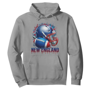 NE Football Spirit Hoodie Game Day Sports Fan Gift TS12 Sport Gray Print Your Wear