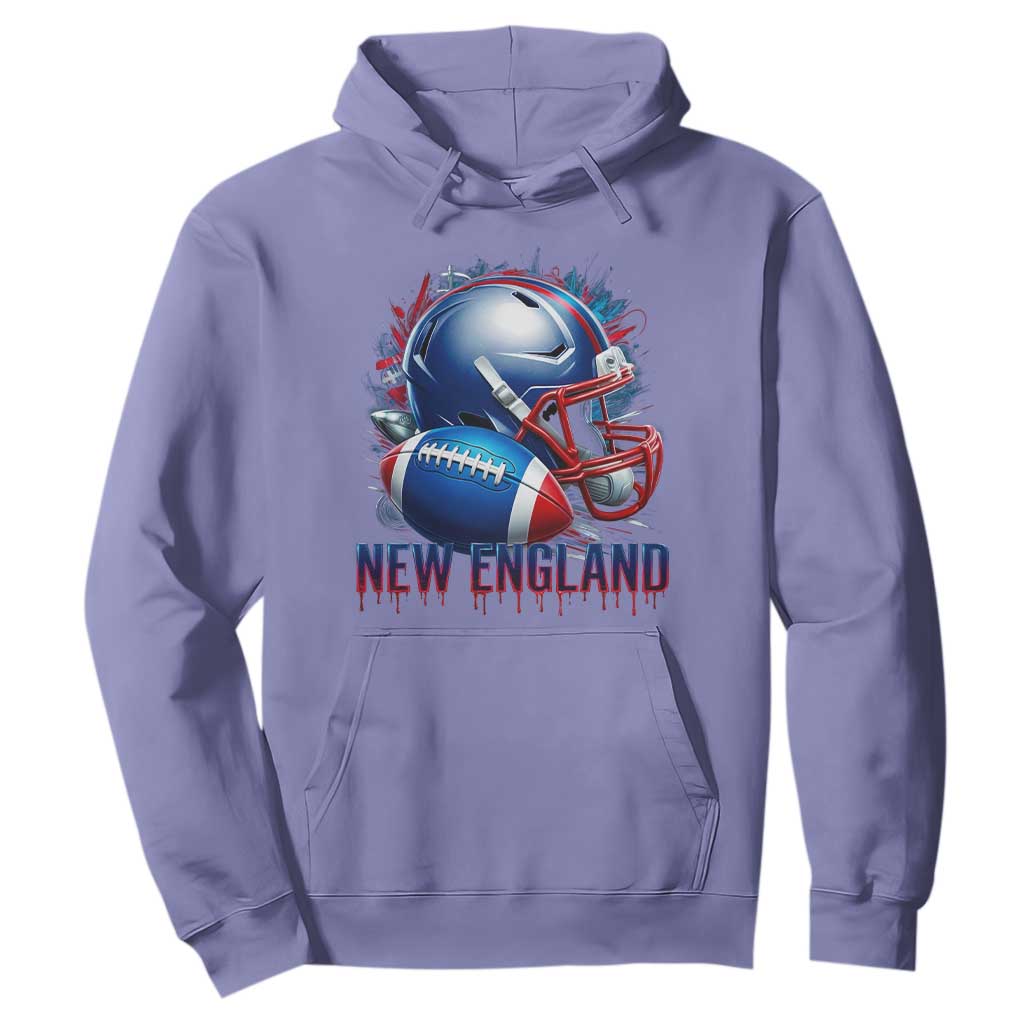 NE Football Spirit Hoodie Game Day Sports Fan Gift TS12 Violet Print Your Wear