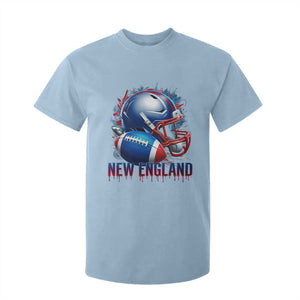 NE Football Spirit T Shirt For Kid Game Day Sports Fan Gift TS12 Light Blue Print Your Wear