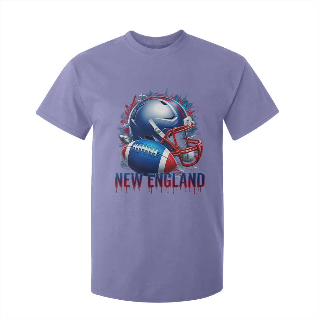NE Football Spirit T Shirt For Kid Game Day Sports Fan Gift TS12 Violet Print Your Wear