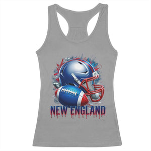 NE Football Spirit Racerback Tank Top Game Day Sports Fan Gift TS12 Sport Gray Print Your Wear