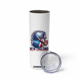 NE Football Spirit Skinny Tumbler Game Day Sports Fan Gift TS12 Print Your Wear
