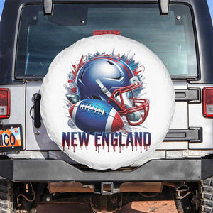 NE Football Spirit Spare Tire Cover Game Day Sports Fan Gift TS12 No hole White Print Your Wear