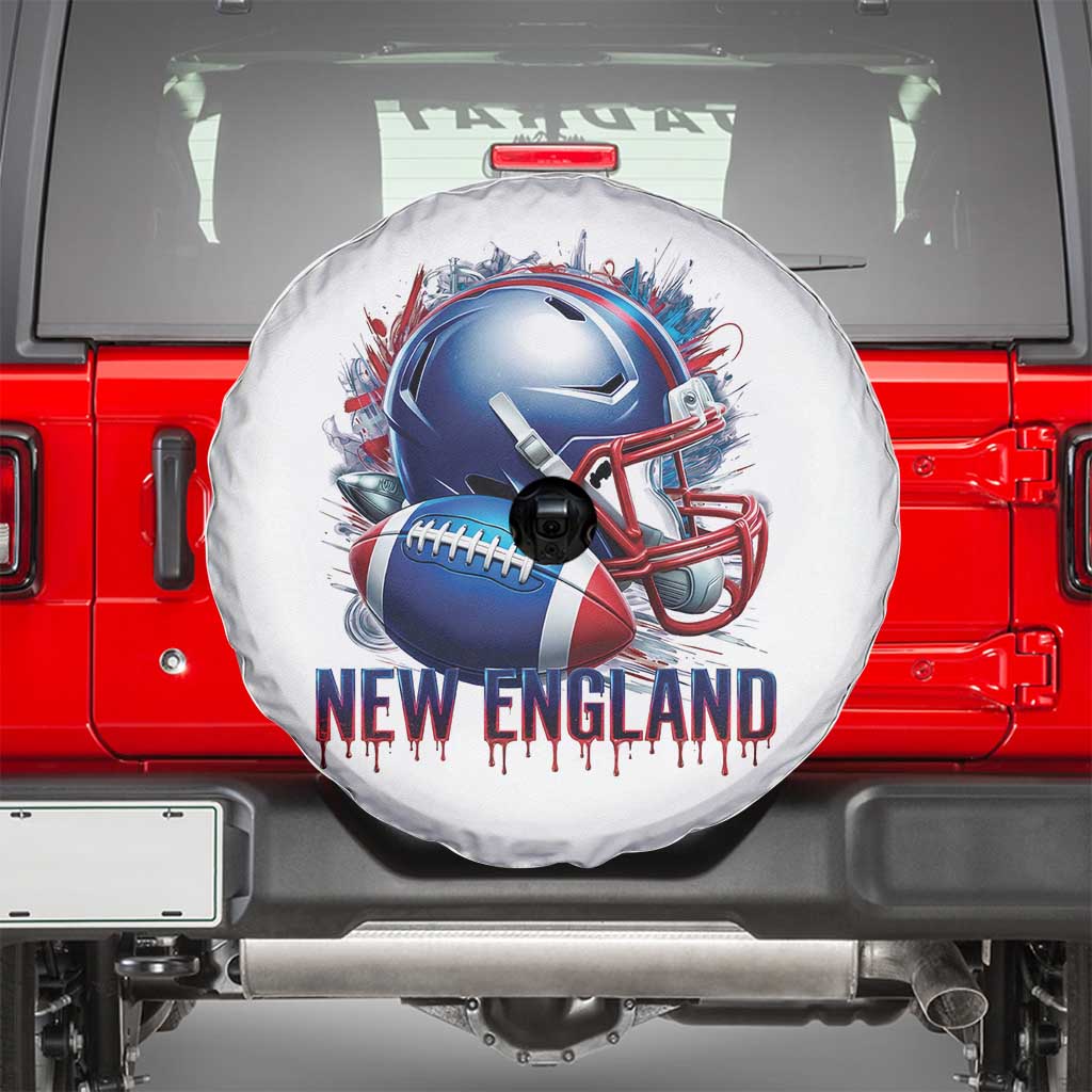 NE Football Spirit Spare Tire Cover Game Day Sports Fan Gift TS12 White Print Your Wear