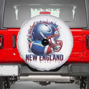 NE Football Spirit Spare Tire Cover Game Day Sports Fan Gift TS12 White Print Your Wear