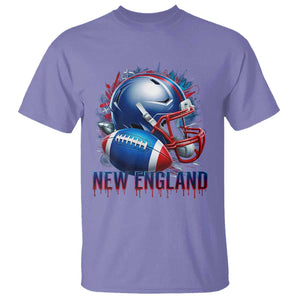 NE Football Spirit T Shirt Game Day Sports Fan Gift TS12 Violet Print Your Wear