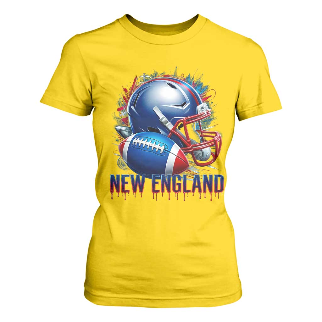 NE Football Spirit T Shirt For Women Game Day Sports Fan Gift TS12 Daisy Print Your Wear