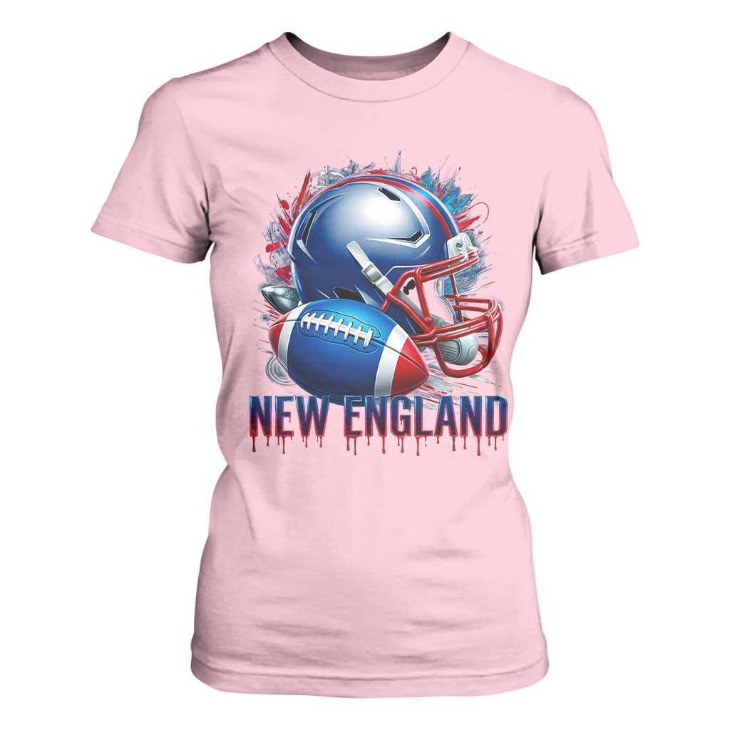 NE Football Spirit T Shirt For Women Game Day Sports Fan Gift TS12 Light Pink Print Your Wear