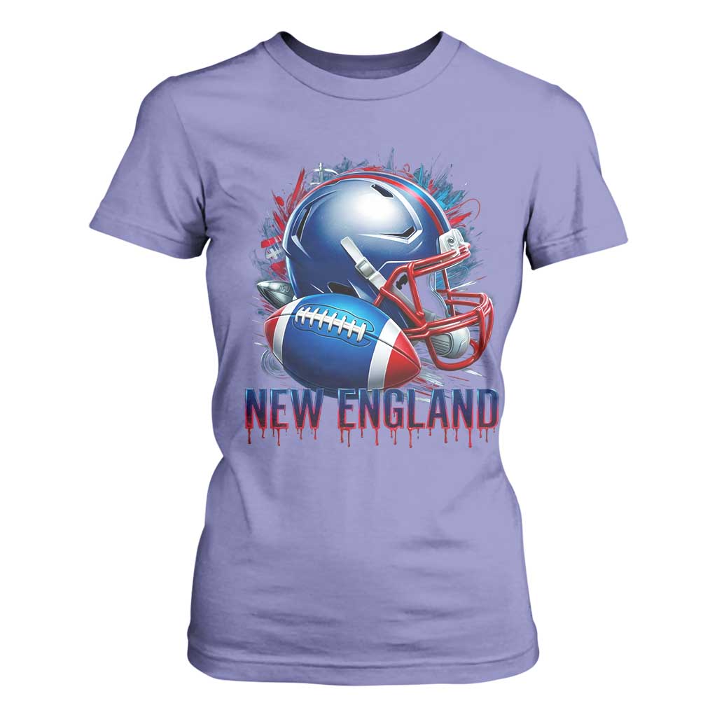 NE Football Spirit T Shirt For Women Game Day Sports Fan Gift TS12 Violet Print Your Wear