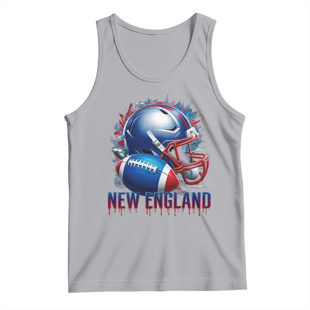 NE Football Spirit Tank Top Game Day Sports Fan Gift TS12 Athletic Heather Print Your Wear