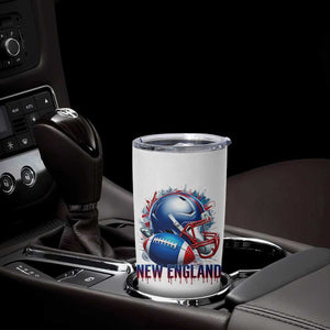 NE Football Spirit Tumbler Cup Game Day Sports Fan Gift TS12 Print Your Wear