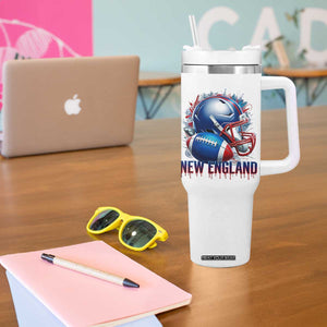 NE Football Spirit Tumbler With Handle Game Day Sports Fan Gift TS12 Print Your Wear