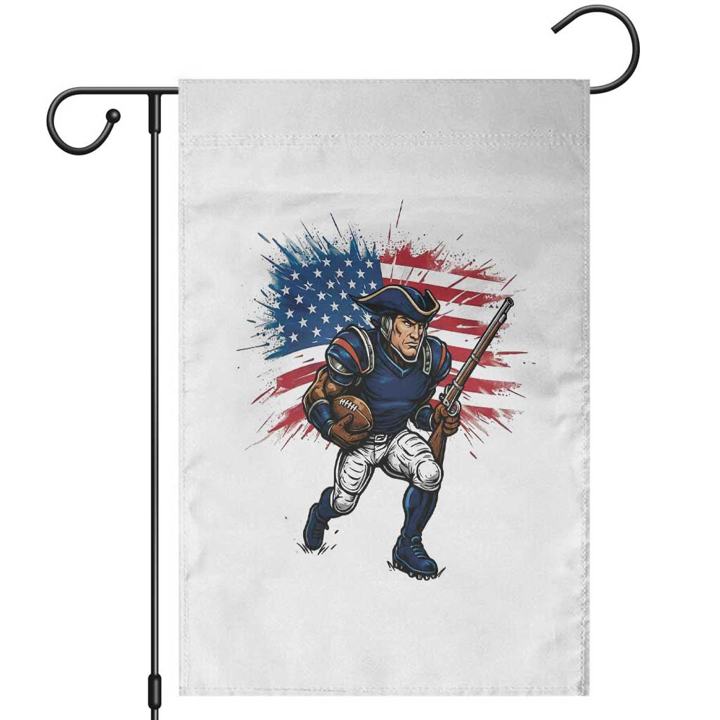 NE Football Fan Supporter Garden Flag American Flag Pride Gift TS12 White Print Your Wear