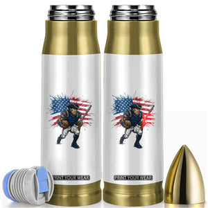 NE Football Fan Supporter Bullet Tumbler American Flag Pride Gift TS12 White Print Your Wear