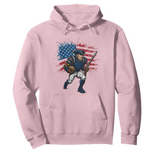 NE Football Fan Supporter Hoodie American Flag Pride Gift TS12 Light Pink Print Your Wear