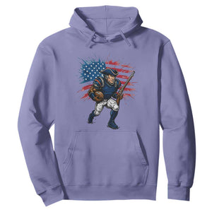 NE Football Fan Supporter Hoodie American Flag Pride Gift TS12 Violet Print Your Wear