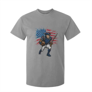 NE Football Fan Supporter T Shirt For Kid American Flag Pride Gift TS12 Sport Gray Print Your Wear