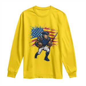 NE Football Fan Supporter Long Sleeve Shirt American Flag Pride Gift TS12 Daisy Print Your Wear