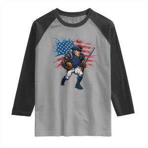 NE Football Fan Supporter Raglan Shirt American Flag Pride Gift TS12 Sport Gray Black Print Your Wear