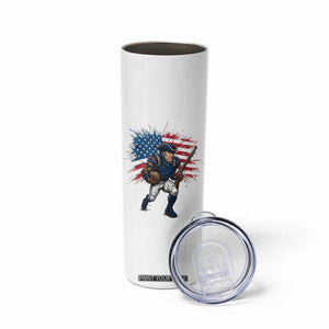 NE Football Fan Supporter Skinny Tumbler American Flag Pride Gift TS12 Print Your Wear