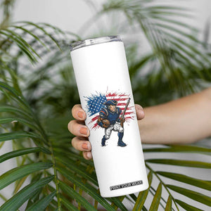 NE Football Fan Supporter Skinny Tumbler American Flag Pride Gift TS12 Print Your Wear