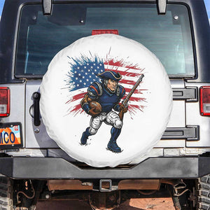 NE Football Fan Supporter Spare Tire Cover American Flag Pride Gift TS12 No hole White Print Your Wear