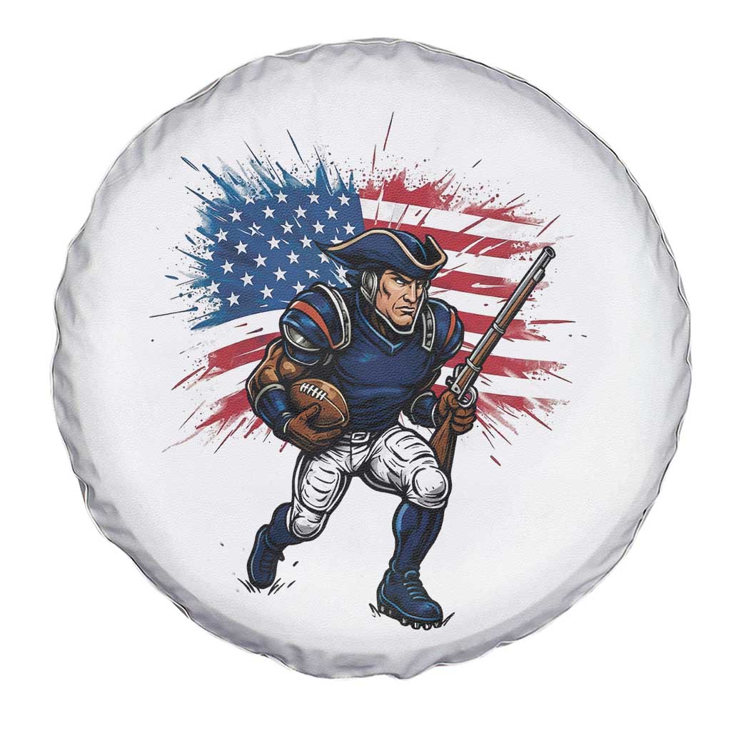 NE Football Fan Supporter Spare Tire Cover American Flag Pride Gift TS12 Print Your Wear