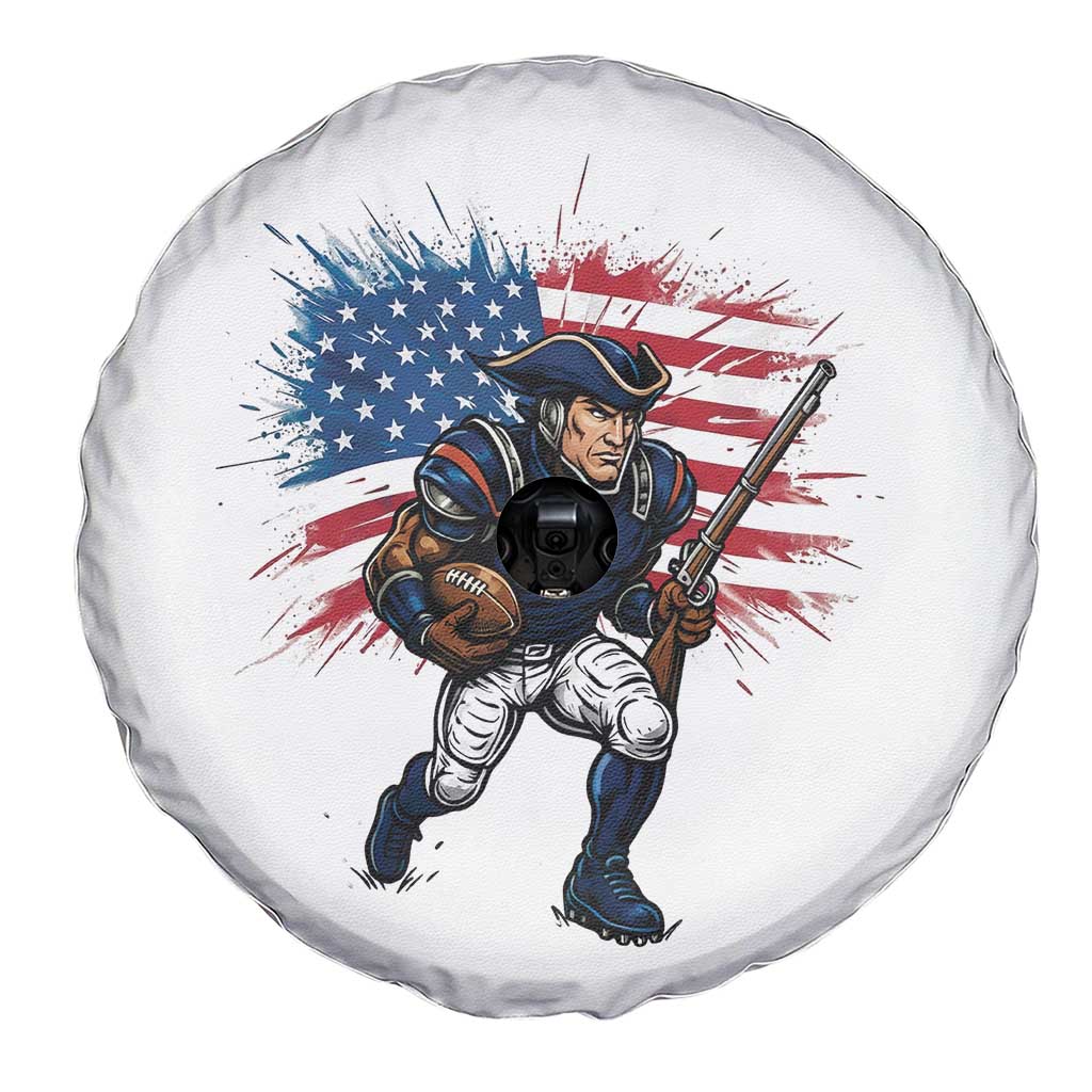 NE Football Fan Supporter Spare Tire Cover American Flag Pride Gift TS12 Print Your Wear