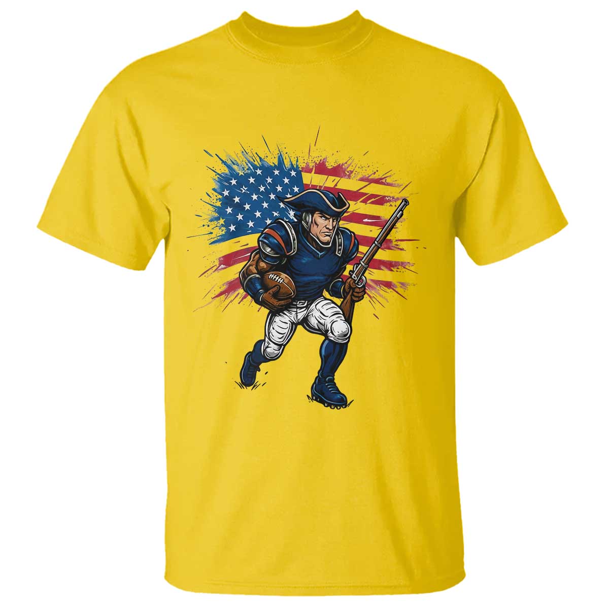 NE Football Fan Supporter T Shirt American Flag Pride Gift TS12 Daisy Print Your Wear