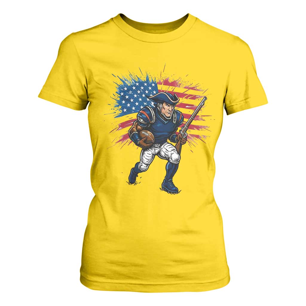 NE Football Fan Supporter T Shirt For Women American Flag Pride Gift TS12 Daisy Print Your Wear
