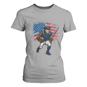 NE Football Fan Supporter T Shirt For Women American Flag Pride Gift TS12 Sport Gray Print Your Wear