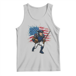 NE Football Fan Supporter Tank Top American Flag Pride Gift TS12 Ash Print Your Wear