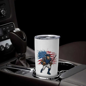 NE Football Fan Supporter Tumbler Cup American Flag Pride Gift TS12 Print Your Wear