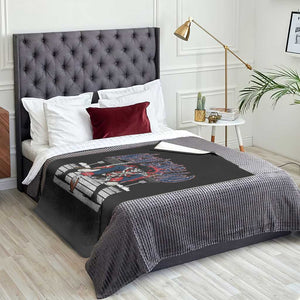 Gothic Skeleton Throw Blanket NE Football Lover Gift TS12 Print Your Wear