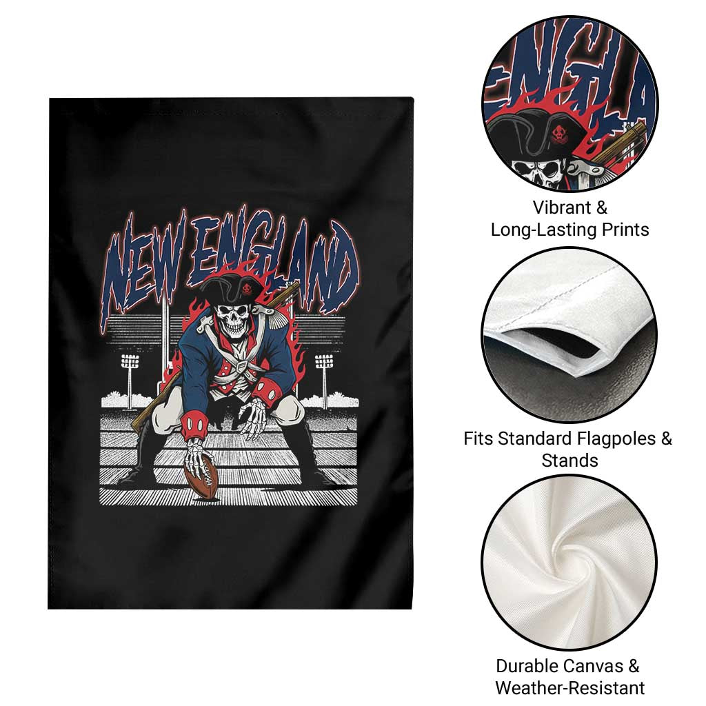 Gothic Skeleton Garden Flag NE Football Lover Gift TS12 Print Your Wear