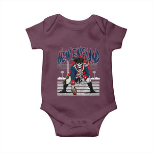 Gothic Skeleton Baby Onesie NE Football Lover Gift TS12 Maroon Print Your Wear
