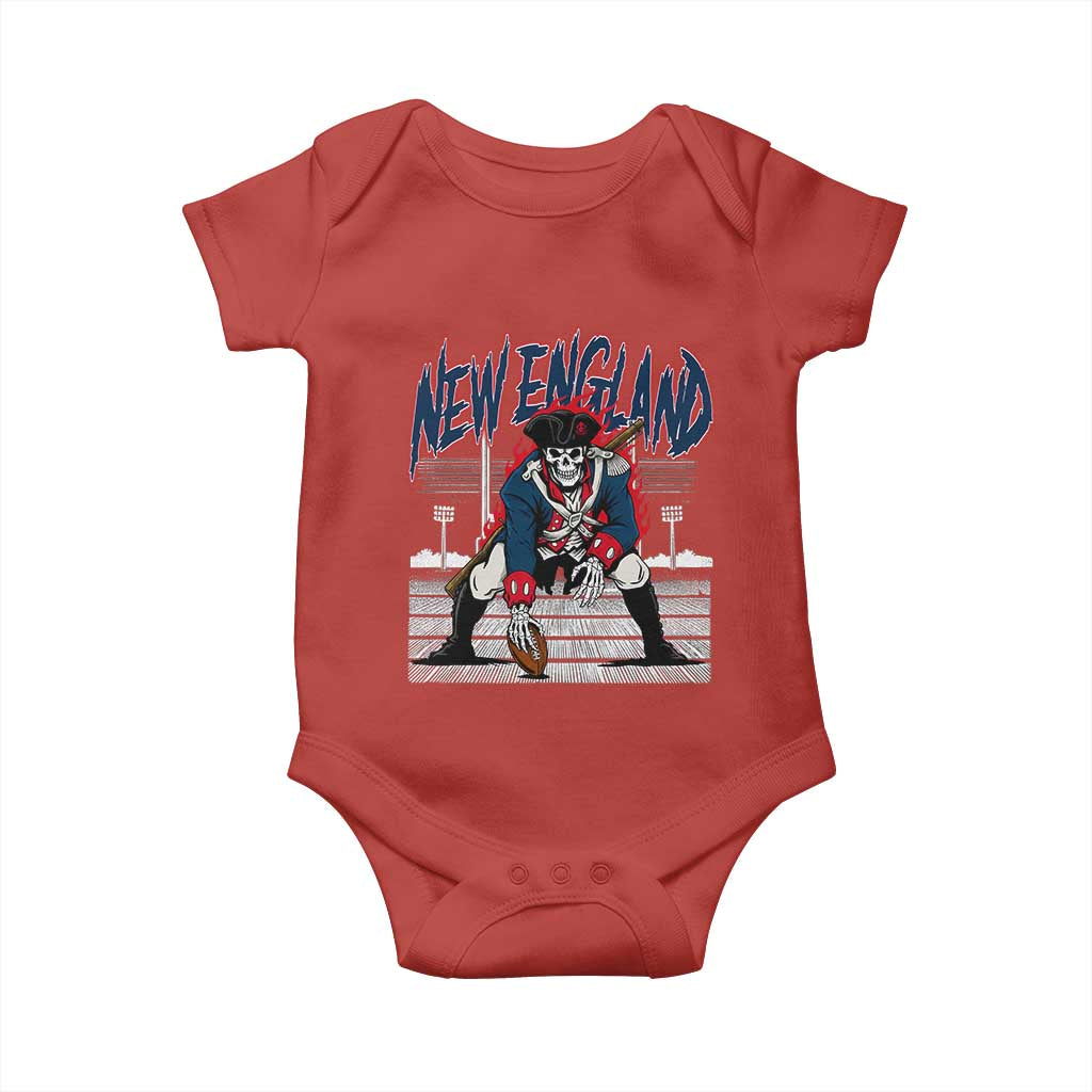 Gothic Skeleton Baby Onesie NE Football Lover Gift TS12 Red Print Your Wear