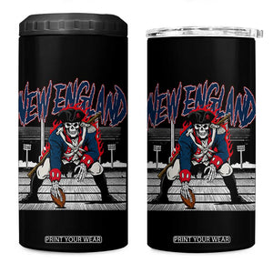 Gothic Skeleton 4 in 1 Can Cooler Tumbler NE Football Lover Gift TS12 One Size: 16 oz Black Print Your Wear