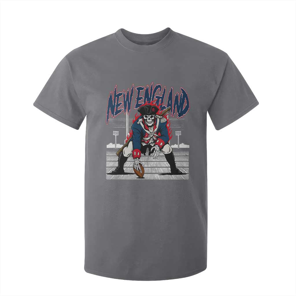 Gothic Skeleton T Shirt For Kid NE Football Lover Gift TS12 Charcoal Print Your Wear