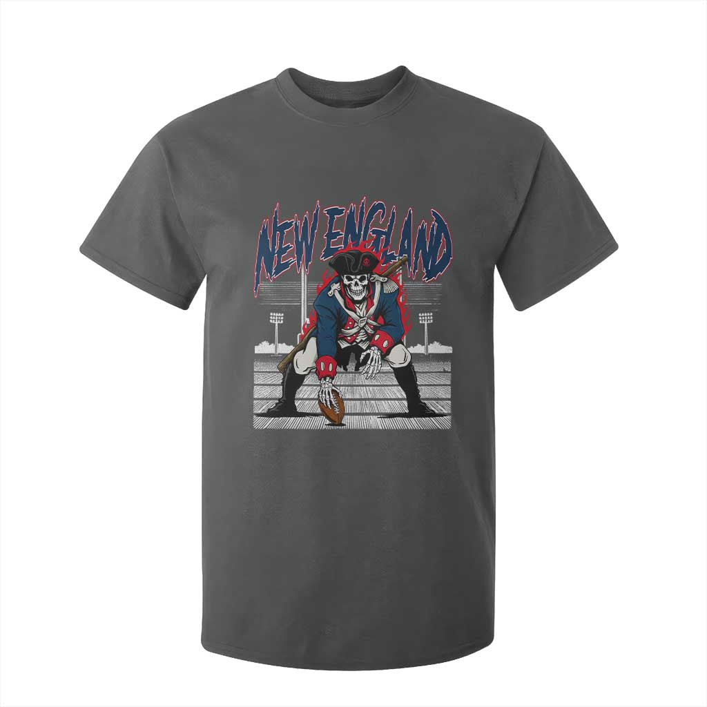 Gothic Skeleton T Shirt For Kid NE Football Lover Gift TS12 Dark Heather Print Your Wear