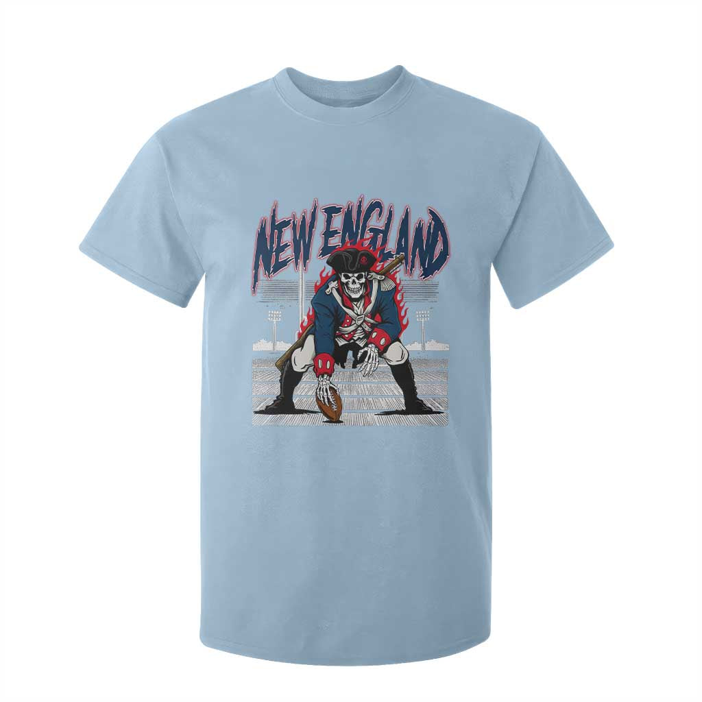 Gothic Skeleton T Shirt For Kid NE Football Lover Gift TS12 Light Blue Print Your Wear