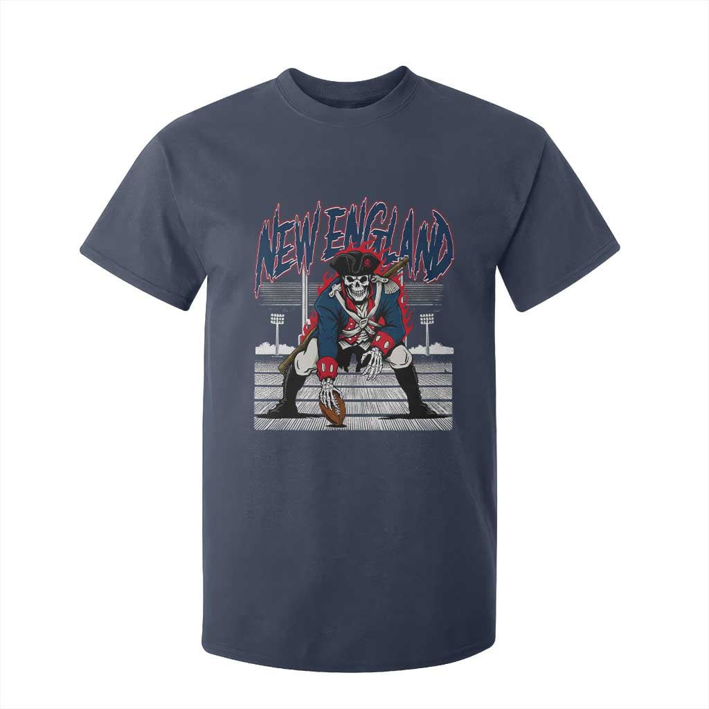Gothic Skeleton T Shirt For Kid NE Football Lover Gift TS12 Navy Print Your Wear