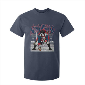 Gothic Skeleton T Shirt For Kid NE Football Lover Gift TS12 Navy Print Your Wear