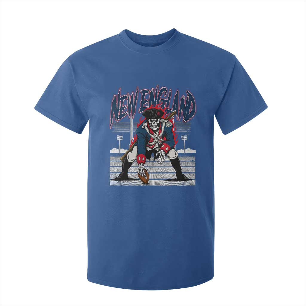 Gothic Skeleton T Shirt For Kid NE Football Lover Gift TS12 Royal Blue Print Your Wear